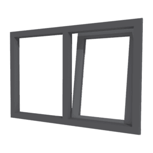 Kiepraam | 2 vakken | aluminium