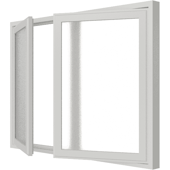 Draairaam | 2 vakken | hout